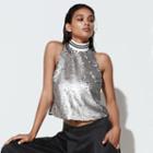 K/lab The Sequin Tank, Girl's, Size: Xs, Silver