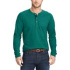 Men's Chaps Classic-fit Henley, Size: Small, Green