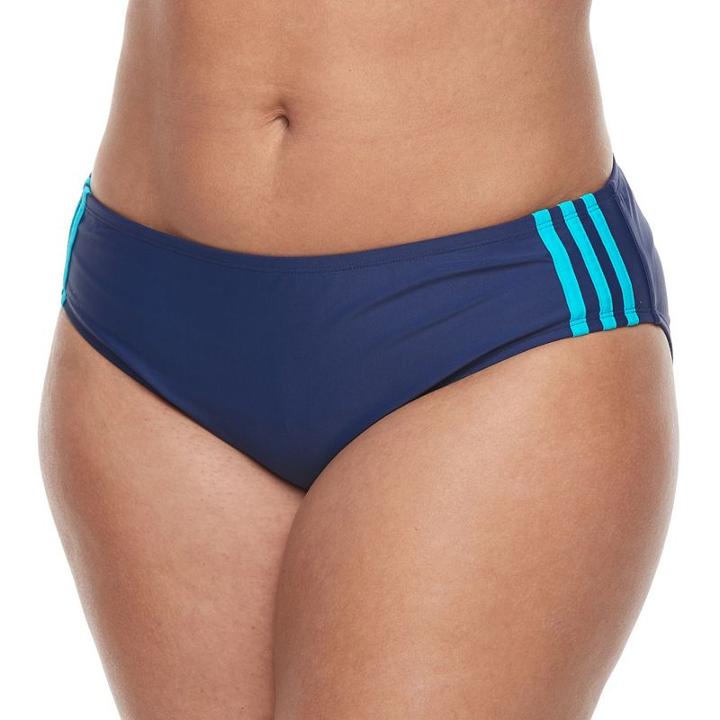 Plus Size Adidas Light As Heather Sport Hipster Bottoms, Women's, Size: 3xl, Blue (navy)