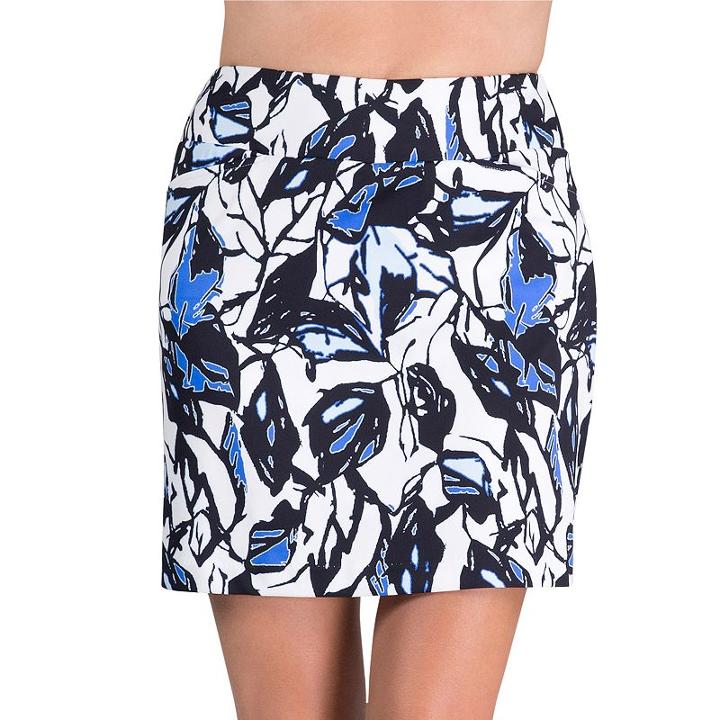 Women's Tail Ilse Classic Fit Knit Printed Pull-on Golf Skort, Size: Large, Blue Other