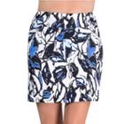 Women's Tail Ilse Classic Fit Knit Printed Pull-on Golf Skort, Size: Large, Blue Other