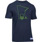 Men's Under Armour Minnesota Timberwolves Charged State Tee, Size: Xl, Blue (navy)