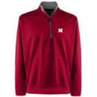 Men's Nebraska Cornhuskers 1/4-zip Leader Pullover, Size: Large, Red