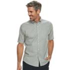 Men's Croft & Barrow&reg; Classic-fit Linen-blend Button-down Shirt, Size: Xxl, Lt Green