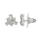 Lc Lauren Conrad Stone Cluster Nickel Free Stud Earrings, Women's, White