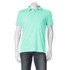 Men's Apt. 9&reg; Modern-fit Solid Polo, Size: Medium, Turquoise/blue (turq/aqua)