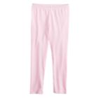 Girls 4-10 Jumping Beans&reg; Solid Full-length Leggings, Size: 8, Light Pink