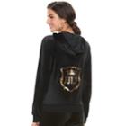 Women's Juicy Couture Graphic Velour Hooded Jacket, Size: Small, Clrs
