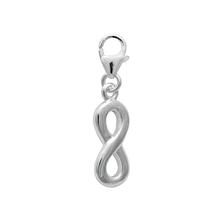 Personal Charm Sterling Silver Infinity Charm, Women's, Grey