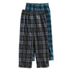 Boys 4-20 2-pack Fleece Lounge Pants, Size: Small, Black