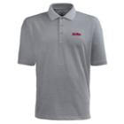 Men's Antigua Ole Miss Rebels Pique Xtra Lite Polo, Size: Xl, Grey