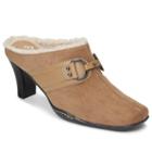 A2 By Aerosoles Snapjack Women's Faux-fur Lined Mules, Size: Medium (10), Med Beige