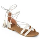 Journee Collection Amee Women's Sandals, Size: 8.5, White