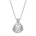 Apt. 9&reg; Filigree Teardrop Pendant Necklace, Women's, Silver