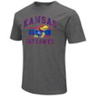 Men's Campus Heritage Kansas Jayhawks Banner Tee, Size: Xxl, Dark Grey