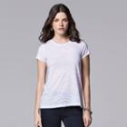 Women's Simply Vera Vera Wang Windy Jacquard Tee, Size: Small, White