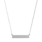 14k Gold 35 Mm Bar Necklace, Women's, Size: 16, White