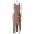 Women's Jennifer Lopez Luxe Essentials High-low Dress, Size: Small, Brown