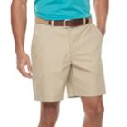 Men's Croft & Barrow&reg; Classic-fit Easy-care Stretch Flex-waist Flat-front Shorts, Size: 33, Med Beige