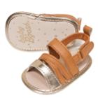Baby Girl Oshkosh B'gosh&reg; Strappy Sandal Crib Shoes, Size: 0-3 Months, Brown