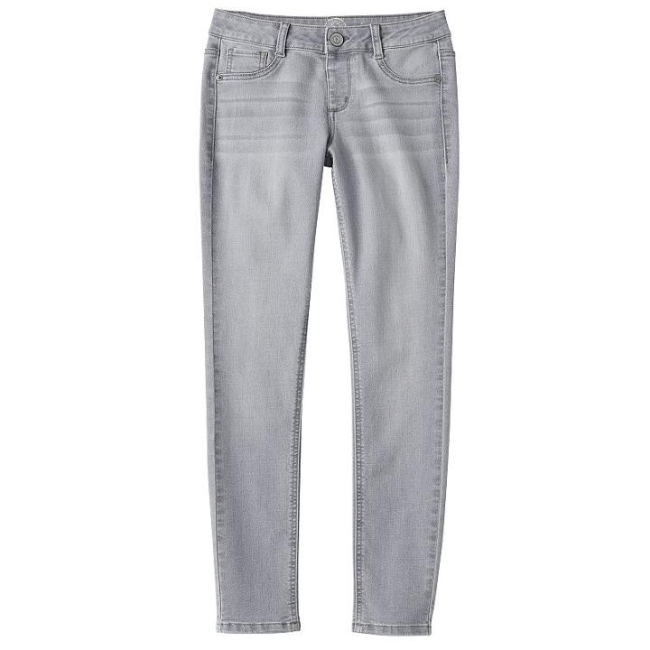 Girls 7-16 So&reg; Jegging Skinny Jeans, Girl's, Size: 14, Med Blue