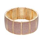 Apt. 9&reg; Glitter Stretch Bracelet, Women's, Gold