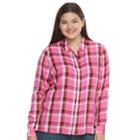 Juniors' Plus Size So&reg; High-low Shirt, Girl's, Size: 2xl, Med Pink
