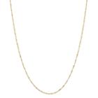 10k Gold Adjustable Singapore Chain Necklace, Women's, Size: 16