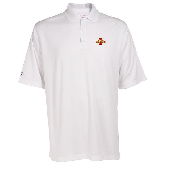 Men's Iowa State Cyclones Exceed Desert Dry Xtra-lite Performance Polo, Size: Xl, White