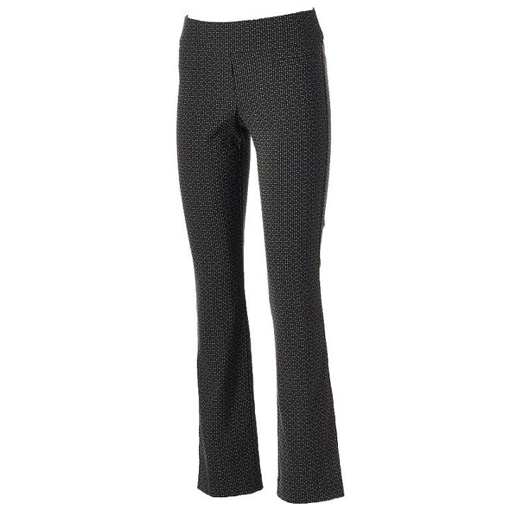 Women's Apt. 9&reg; Millennium Bootcut Dress Pants, Size: 14 Short, Black
