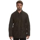 Men's Haggar Garment-washed Barn Coat, Size: Large, Green
