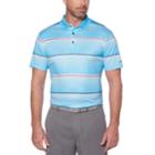 Men's Grand Slam On Course Regular-fit Americana Striped Performance Golf Polo, Size: Xl, Brt Blue