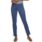 Women's Sonoma Goods For Life&trade; Straight-leg Sateen Pants, Size: 12, Dark Blue