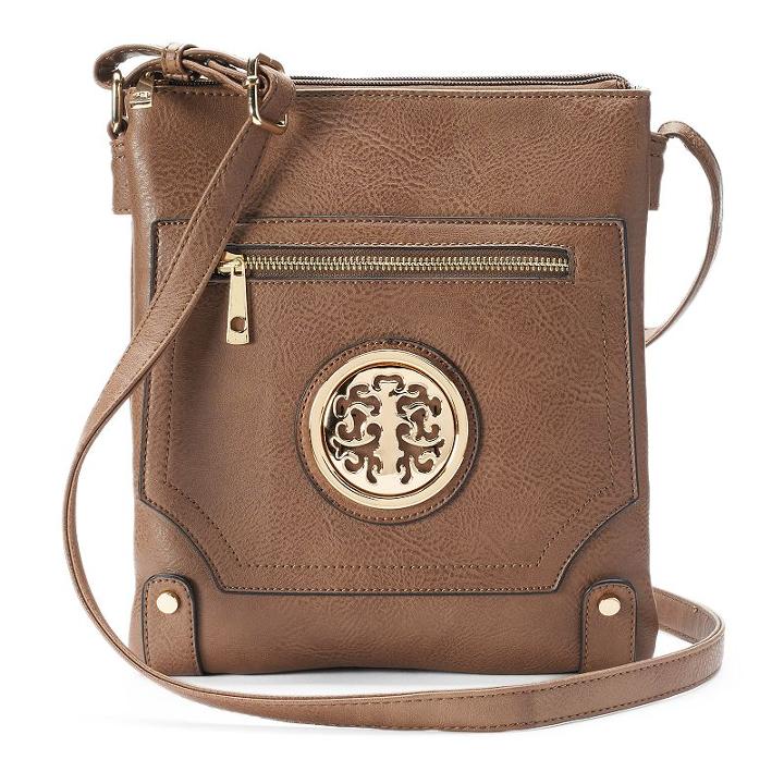 Deluxity Annette Crossbody Bag, Women's, Beig/green (beig/khaki)