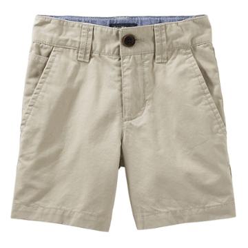 Boys 4-8 Oshkosh B'gosh&reg; Solid Dock Shorts, Size: 6, Brown