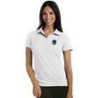 Women's Antigua Golden State Warriors Pique Xtra-lite Polo, Size: Medium, White