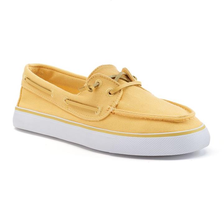 Sonoma Goods For Life™ Women's Boat Shoes, Size: 5, Yellow