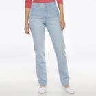 Gloria Vanderbilt Amanda Tapered Jeans - Women's, Size: 6 Avg/reg, Med Blue