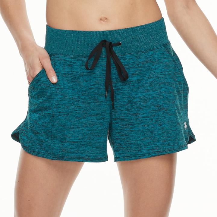 Women's Tek Gear&reg; Drawstring Shorts, Size: Small, Turquoise/blue (turq/aqua)