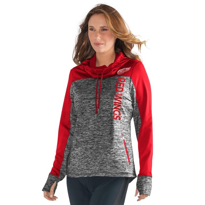 Women's Detroit Red Wings Sideline Hoodie, Size: Large, Grey Other