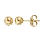 14k Gold Ball Stud Earrings, Girl's