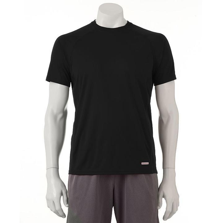 Men's Tek Gear&reg; Core Performance Drytek Tee, Size: Small, Black
