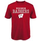 Boys 8-20 Wisconsin Badgers Fulcrum Performance Tee, Boy's, Size: L(14/16), Red