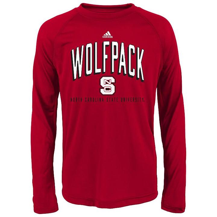Boys 8-20 Adidas North Carolina State Wolfpack Arch Standard Tee, Boy's, Size: L(14/16), Red