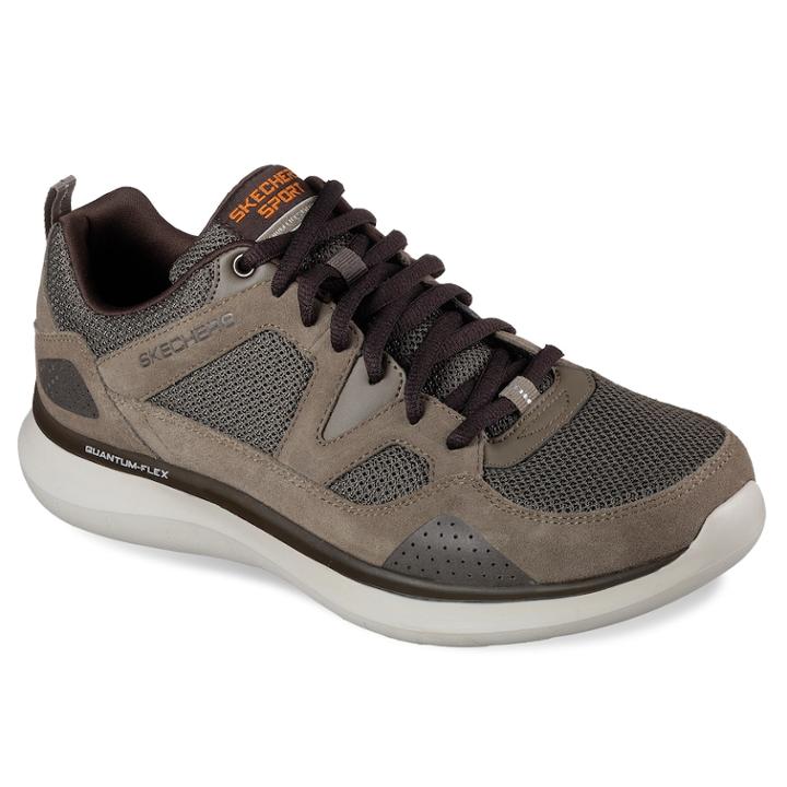 Skechers Relaxed Fit Quantum Flex Country Walker Men's Sneakers, Size: 10.5, Dark Brown