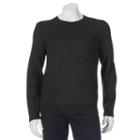 Men's Apt. 9&reg; Modern-fit Solid Merino Crewneck Sweater, Size: Small, Dark Grey