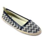 Corkys Zigzag Women's Espadrille Flats, Size: 7, Black