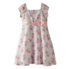 Girls 4-6x Blueberi Boulevard Floral Dress, Girl's, Size: 4, White