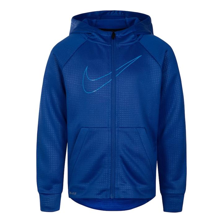 Boys 4-7 Nike Dri-fit Zip-front Hoodie, Size: 5, Med Blue