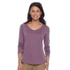 Petite Sonoma Goods For Life&trade; Essential V-neck Tee, Women's, Size: M Petite, Purple